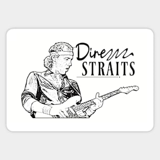 Dire straits // Black Retro Magnet